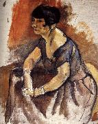 Jules Pascin Lady  Portrait of Andora oil painting artist